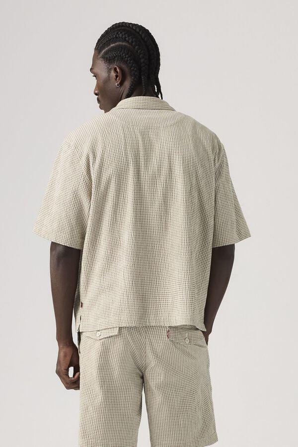 Levi's Camisa crop de manga corta blanco