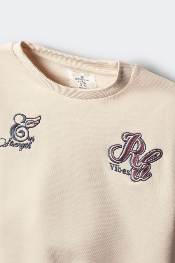 Springfield Kids Sudadera Resistance niño blanco