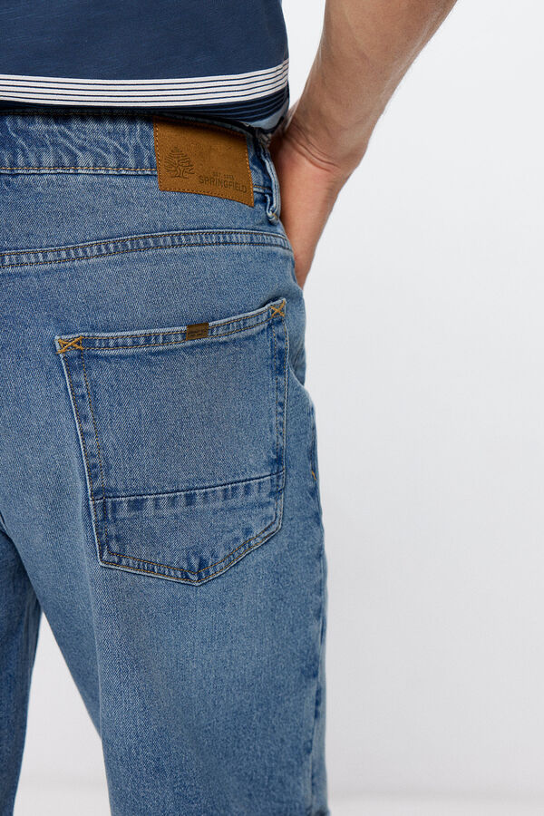 Springfield Jeans-Bermudas Regular Fit Himmelblau