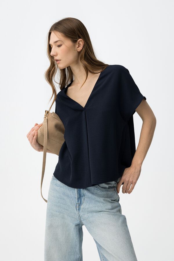 Tiffosi Blusa relaxed azul