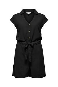 Only Kurzer Leinen-Jumpsuit