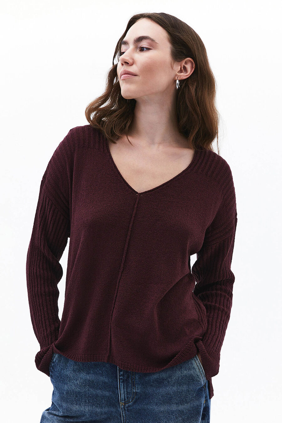 Jersey de cuello pico