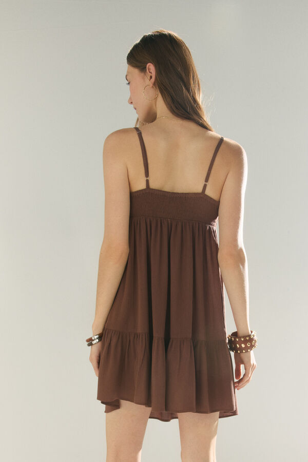 High Spirits Cocoa Dress marr&oacute;n