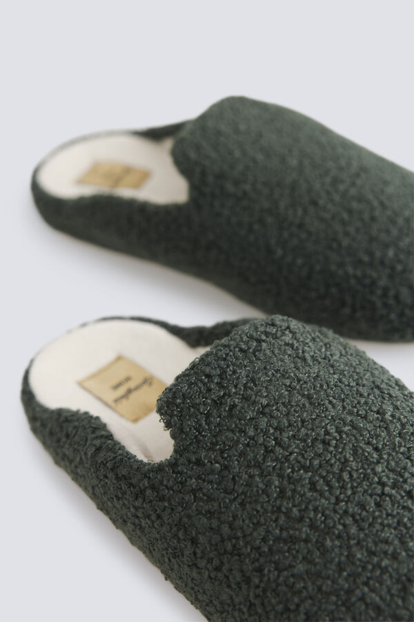 Springfield Puffer clog slipper green
