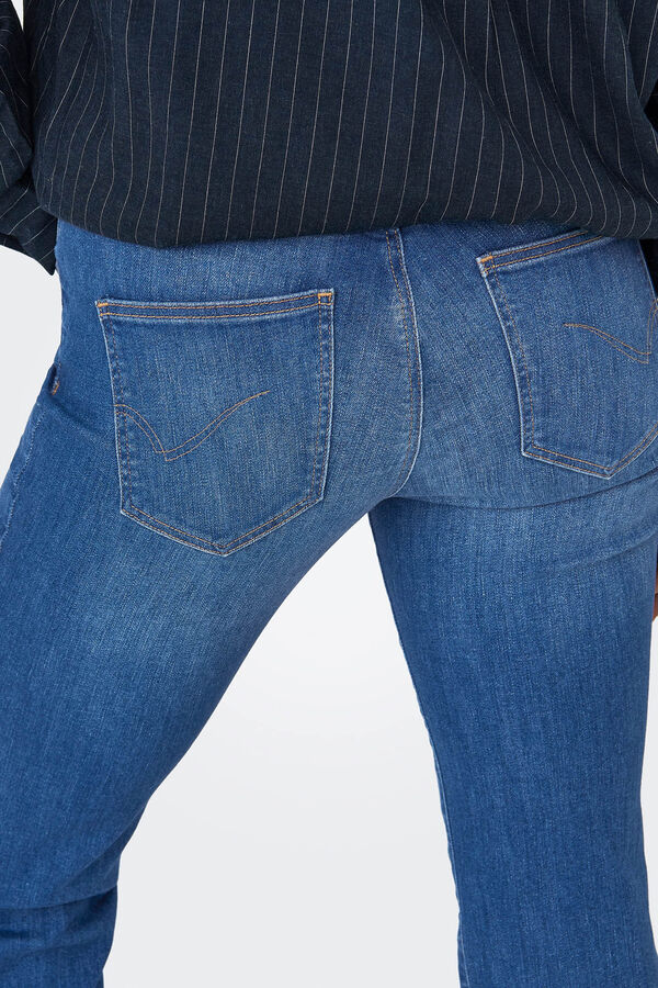 Only Mid-rise straight jeans blue