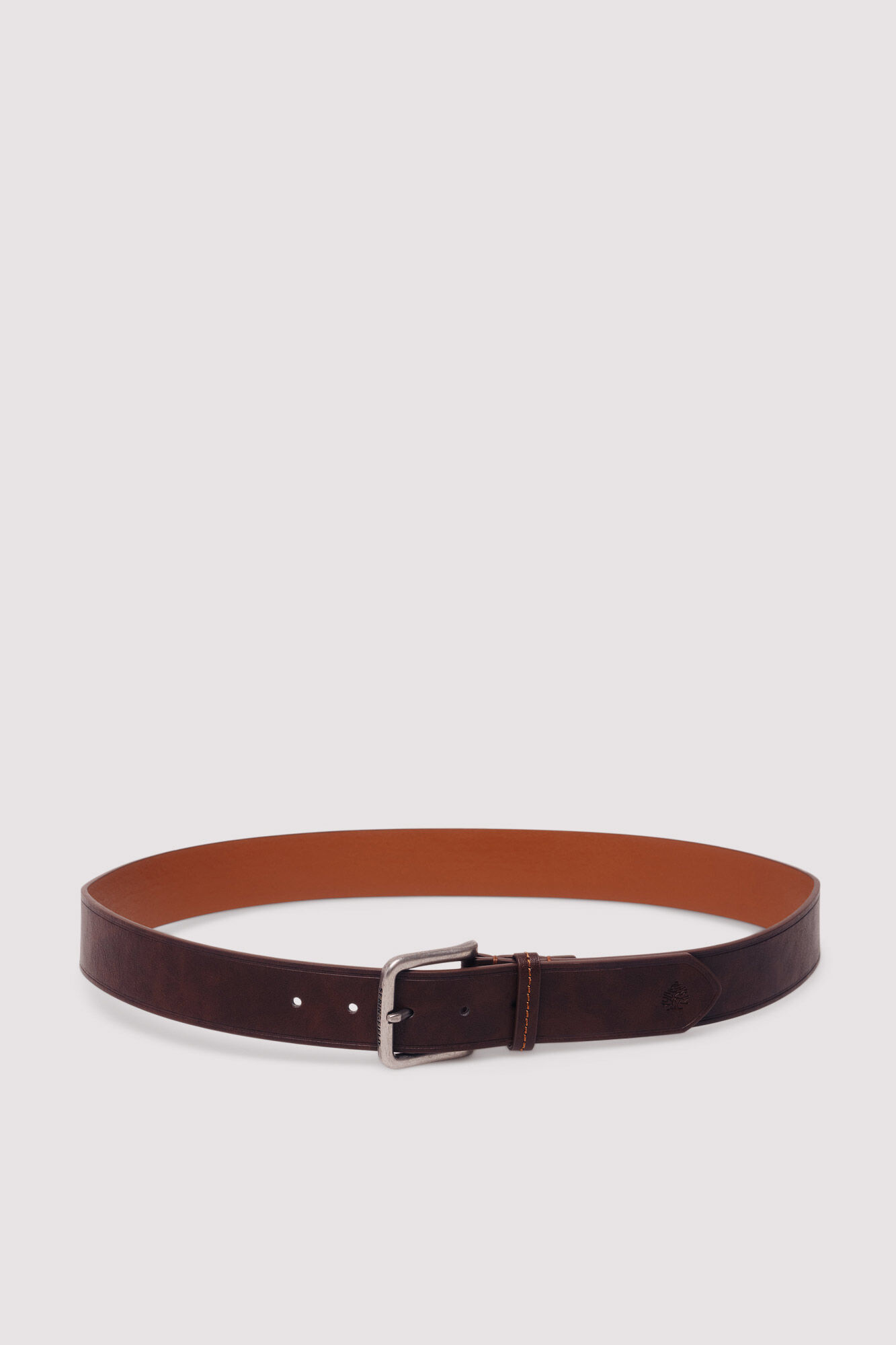 Springfield Faux leather belt with stitching