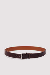 Springfield Faux leather belt with stitching nude