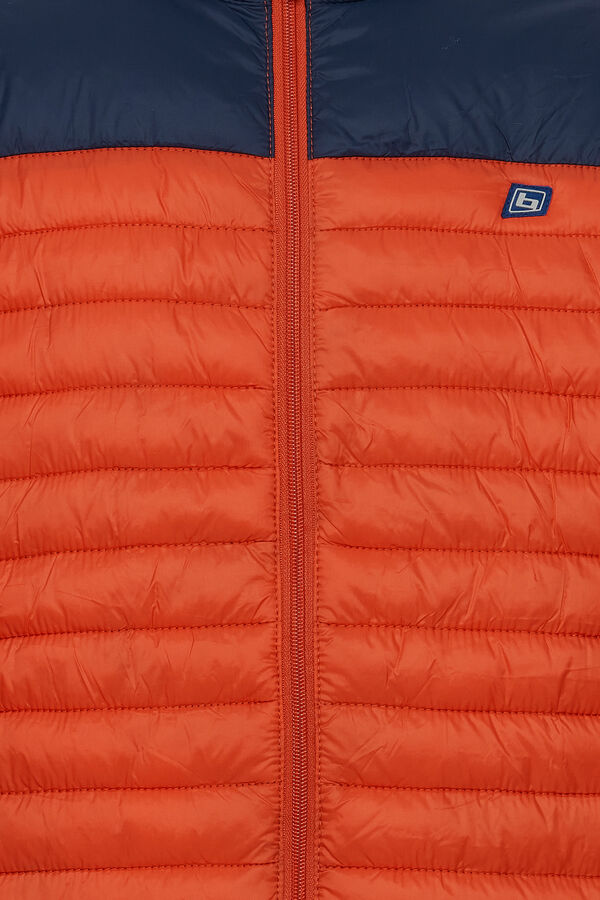 Blend Chaqueta Acolchada Bicolor naranja