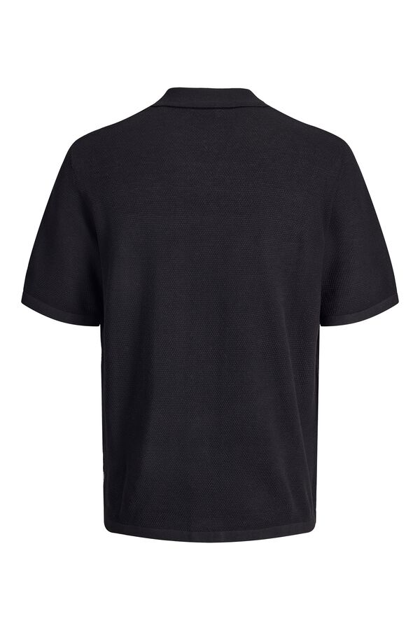 Jack & Jones Relaxed fit jersey polo shirt RESORT noir