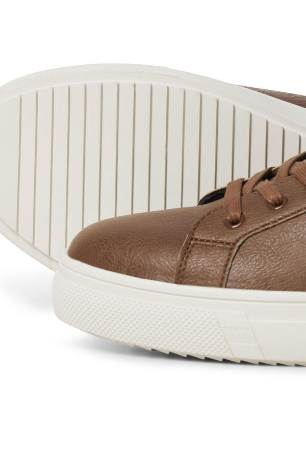 Jack & Jones Faux leather sneakers nude