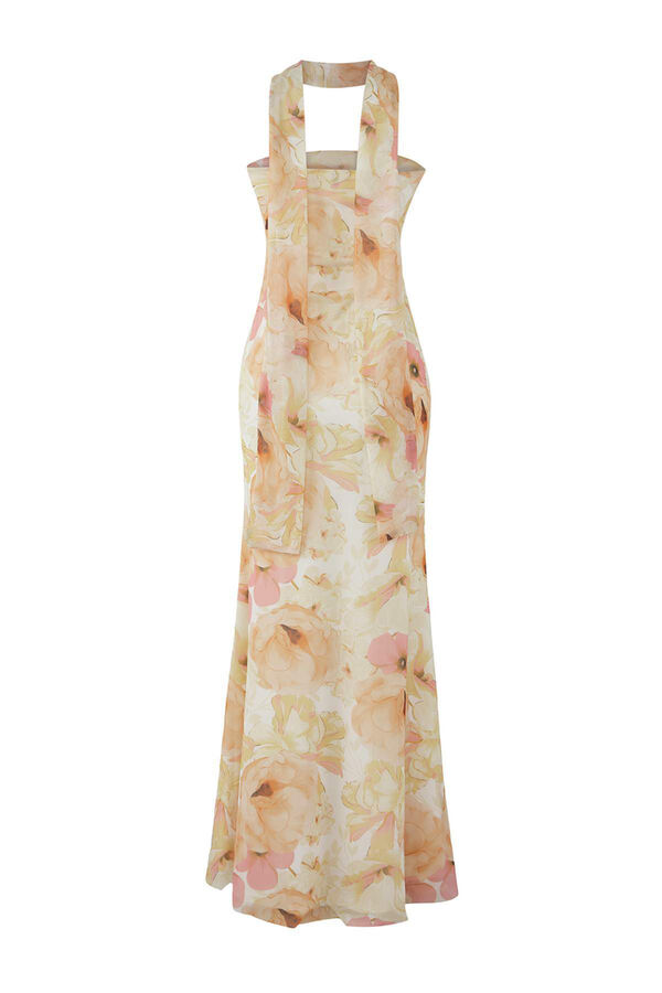 Trendyol Vestido palabra de honor blanco