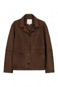 Springfield Faux suede jacket with pockets