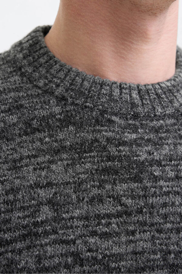 Jack & Jones Basic jersey-knit jumper grey