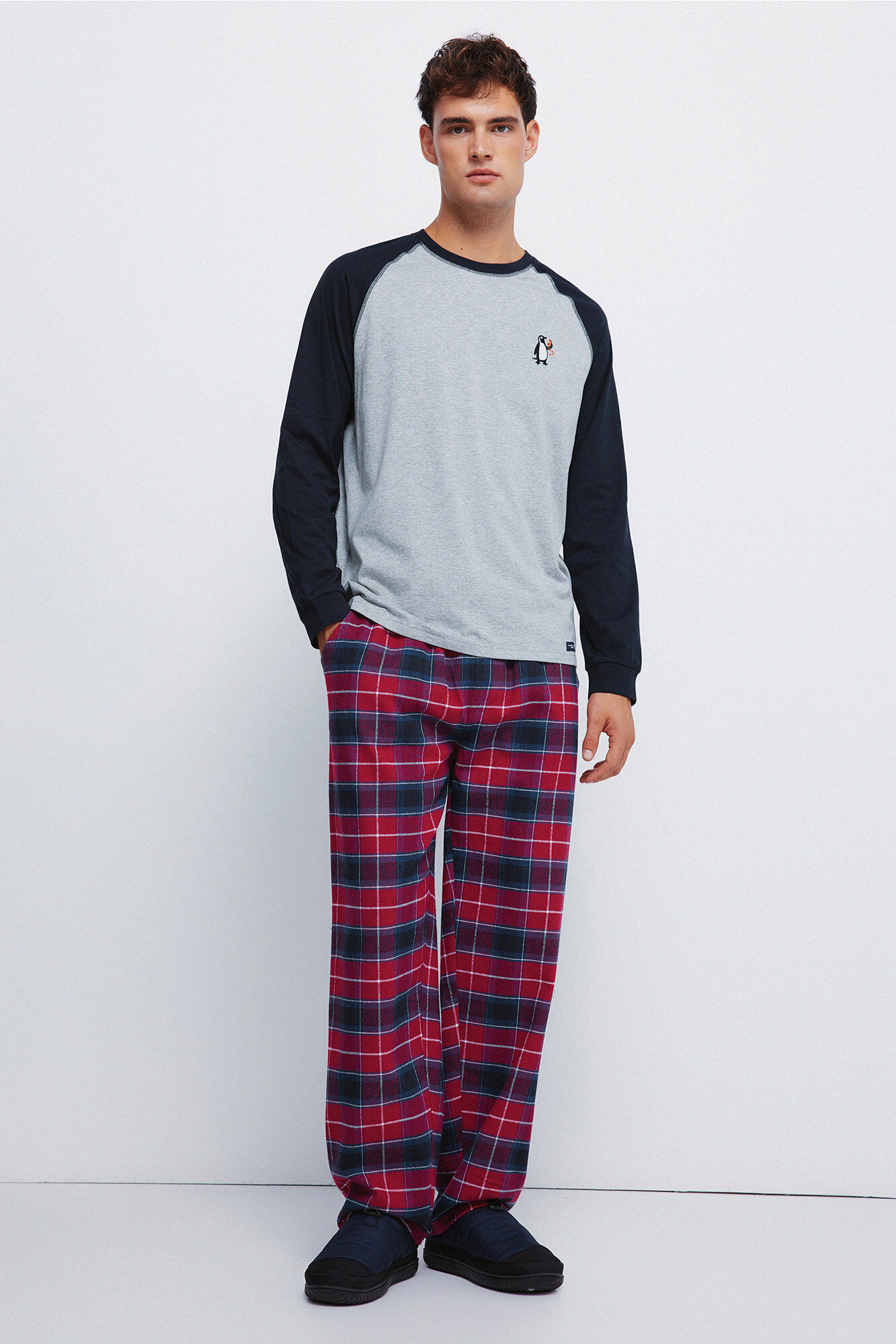 Springfield Pijama largo pantal&oacute;n cuadros