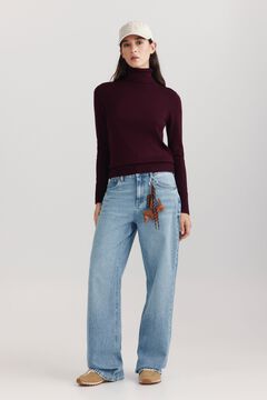 Springfield Camisola gola alta com bot&otilde;es nos punhos