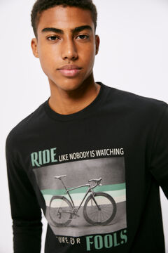 Springfield Long-sleeved T-shirt with bike black