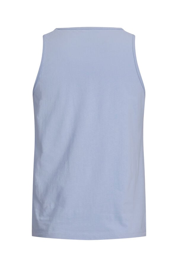 JJ REBEL Printed vest top blue