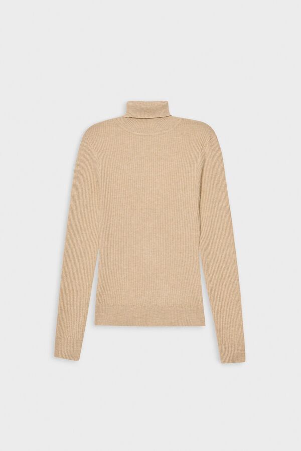 Inside Pullover hoher Kragen Rosa