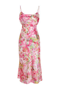 Trendyol Vestido satinado estampado