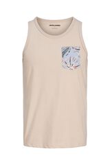 Jack & Jones Regular fit vest top brown