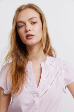 Springfield Blouse oxford en dentelle