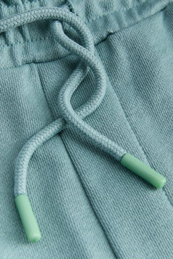 Jack & Jones Regular fit fleece Bermuda shorts blue