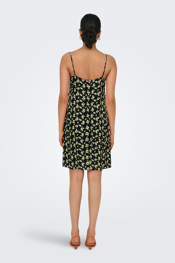 Only Vestido corto tirantes negro