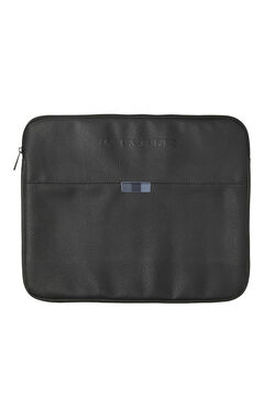 Springfield Faux leather laptop sleeve black