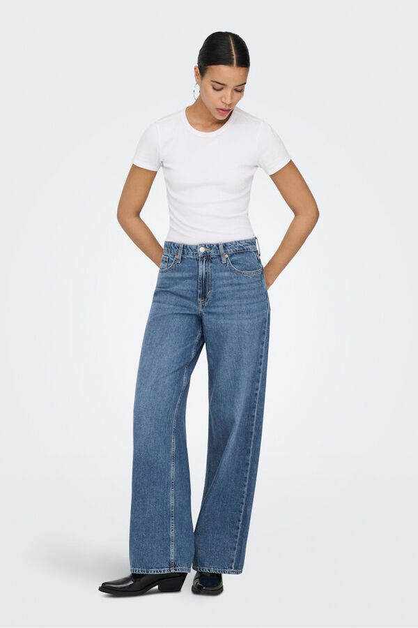 Only Jeans wide azul