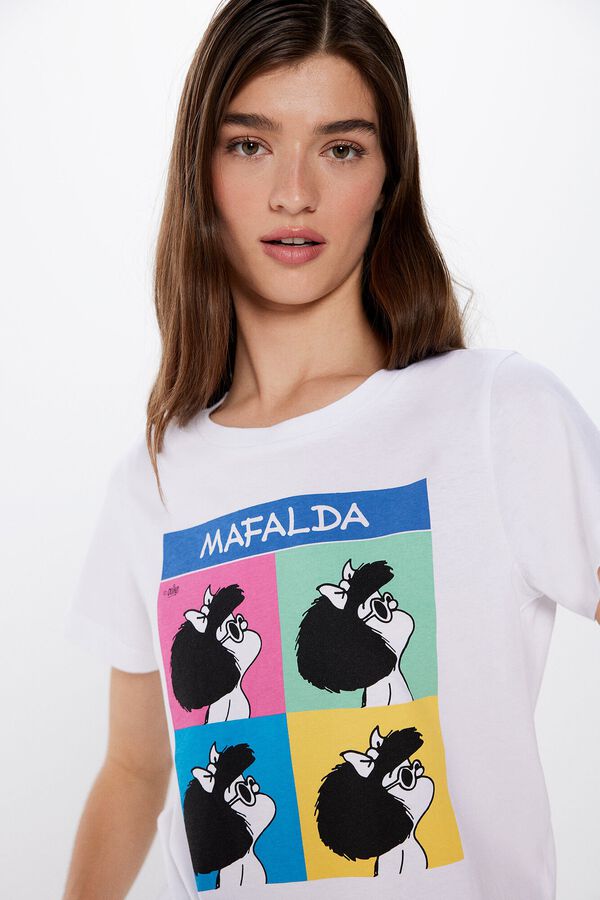 Springfield Majica Mafalda bijela
