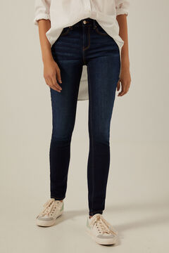 Springfield Sustainable wash slim recycled cotton jeans blue