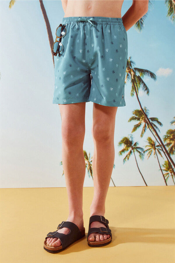 Springfield Kids Fato de banho infantil com polvo azul