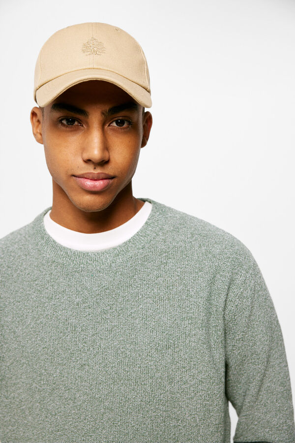Springfield Two-tone textured jumper green