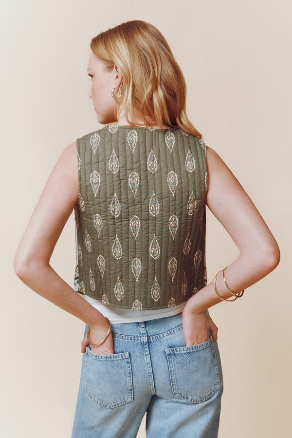 Springfield Lanzarote gilet printed