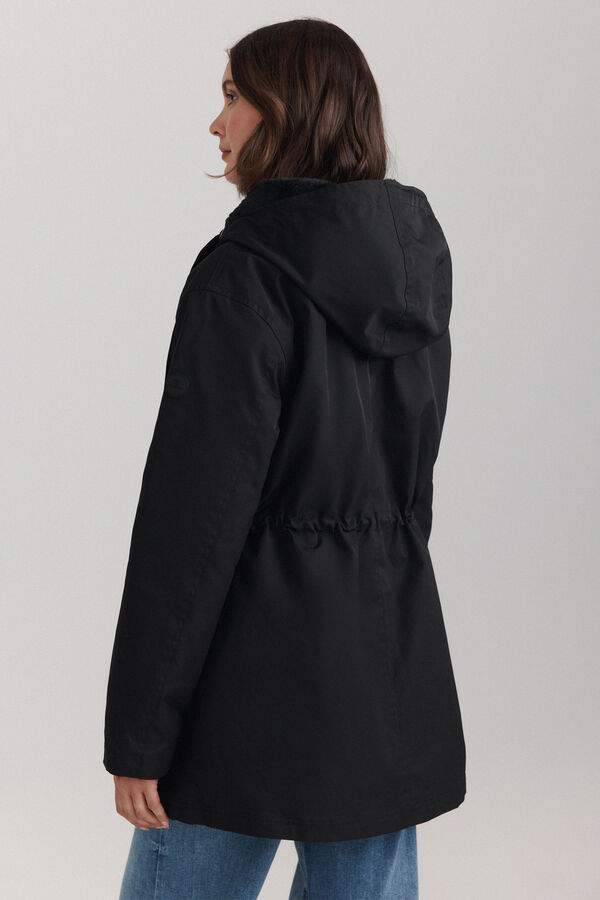 Springfield Detachable hood parka black