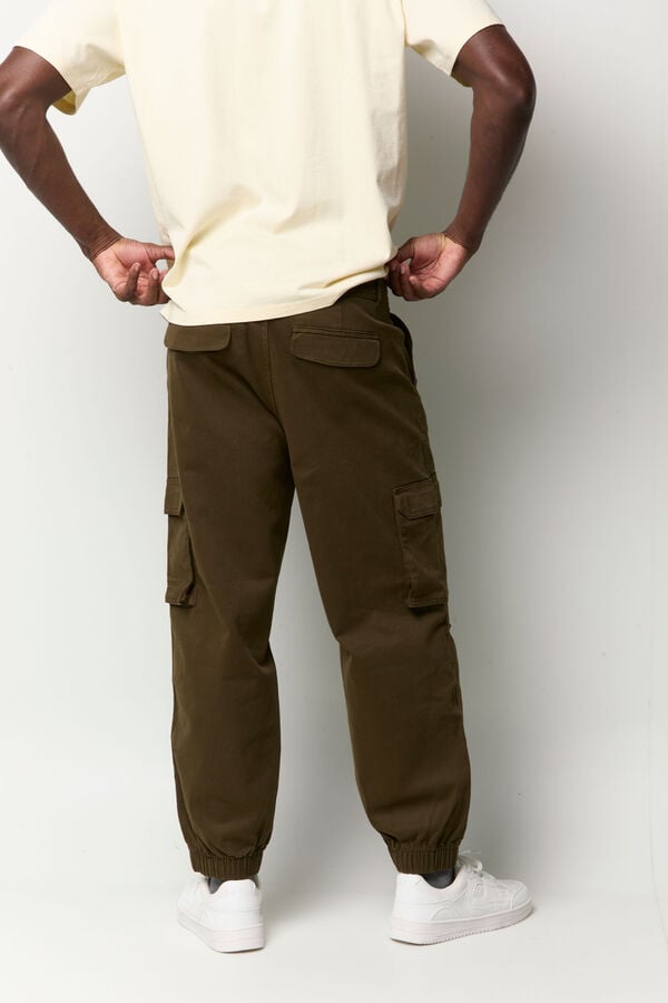 Balmohk Cargo cuff trousers nude