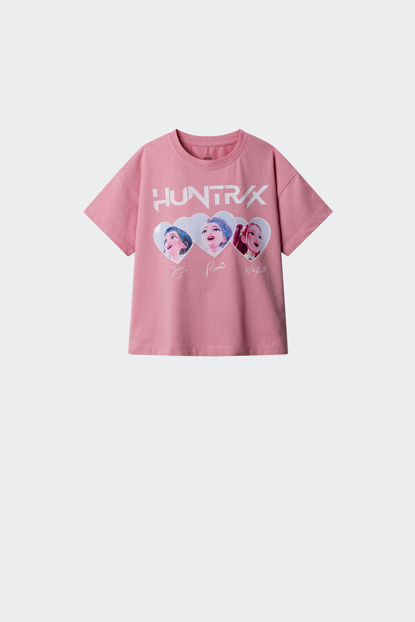 Springfield Kids Majica kratkih rukava "KPOP HUNTRIX" za devojčice Roze