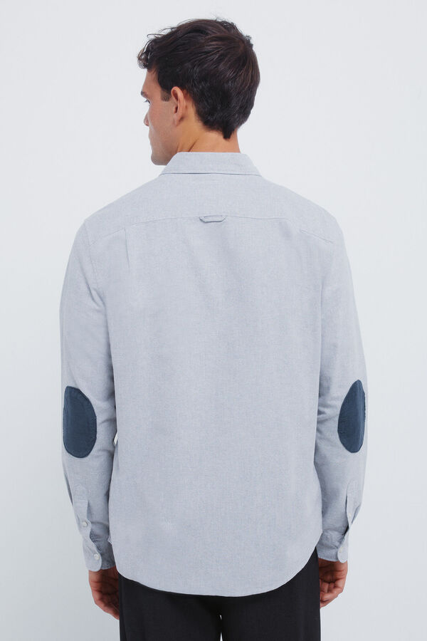 Springfield Brushed Oxford shirt grey