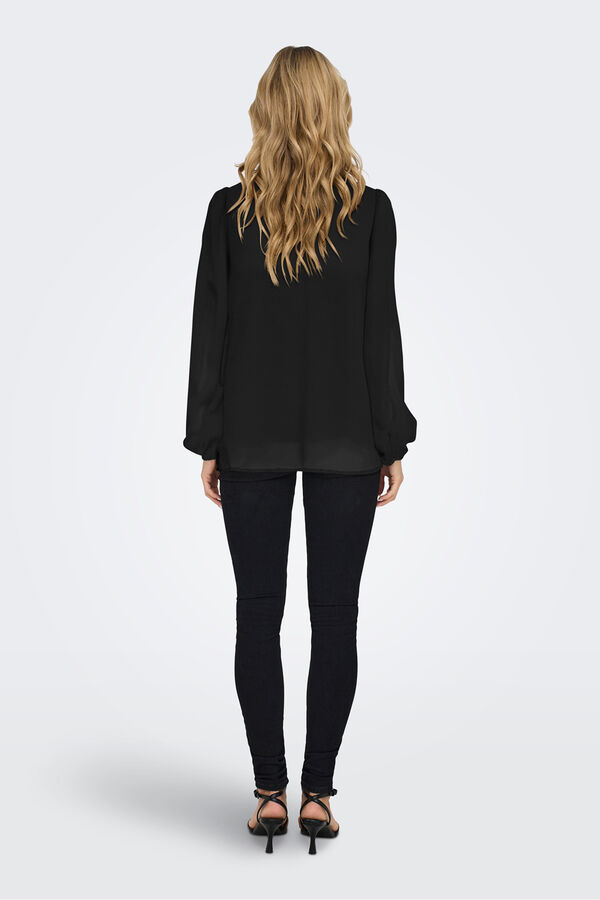 Only long sleeve blouse Crna