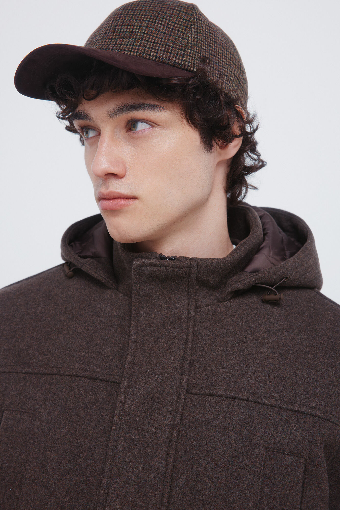 Springfield Parka larga efecto lana