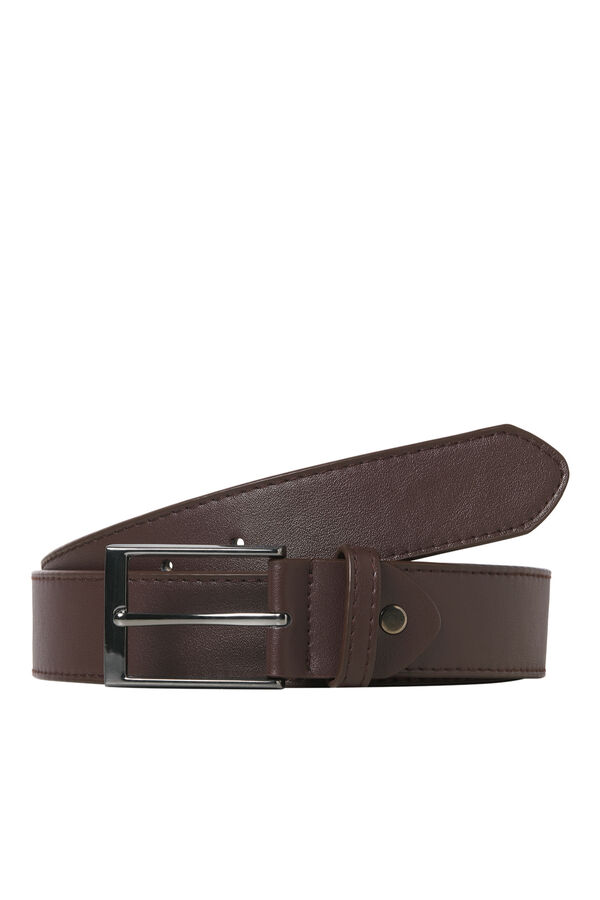 Jack & Jones Faux leather belt nude