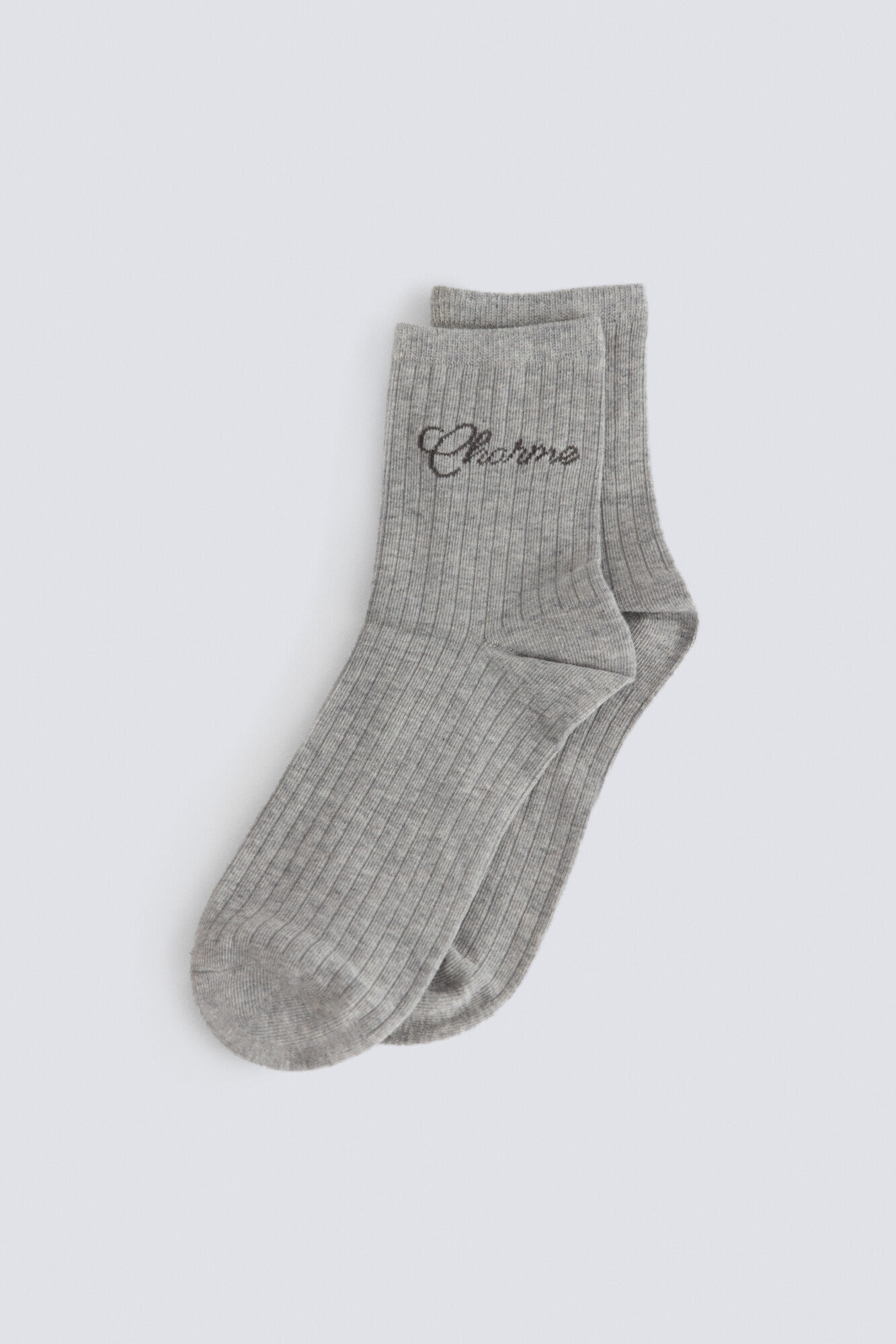 Springfield Ribbed word socks