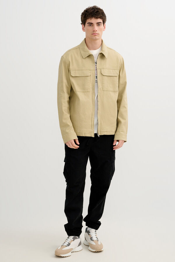 Inside Plain faux leather jacket brown