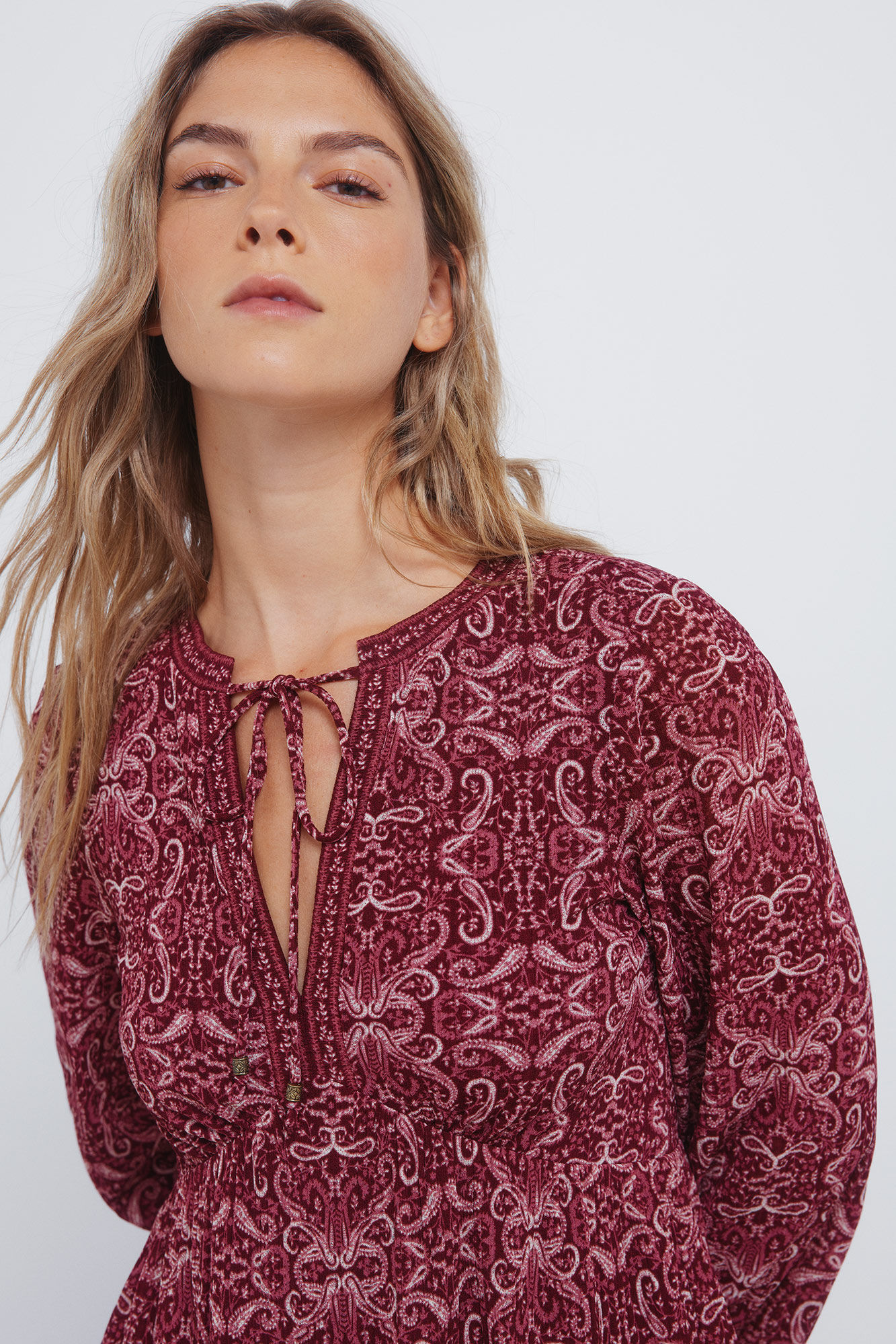 Springfield Short boho print short dress