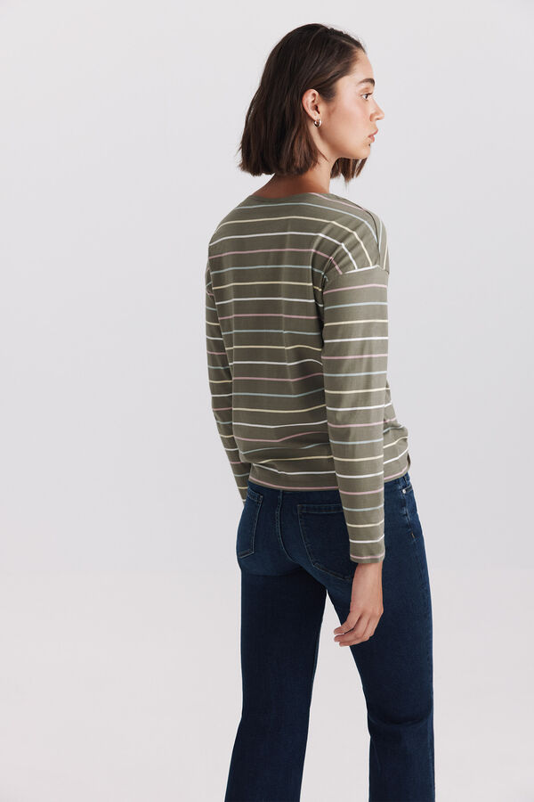 Springfield Cotton long sleeve T-shirt printed