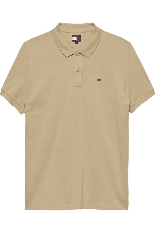Tommy Jeans Slim short sleeve polo shirt Bež