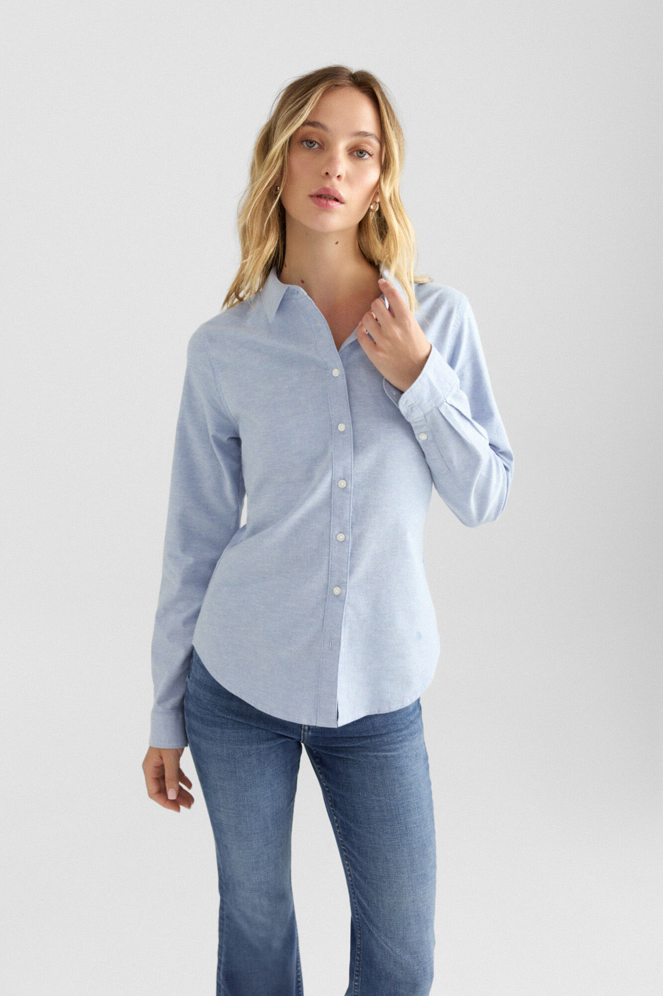 Springfield Blusa b&aacute;sica oxford