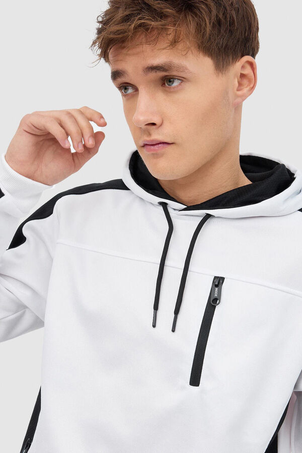 Inside Sudadera Con Capucha blanco