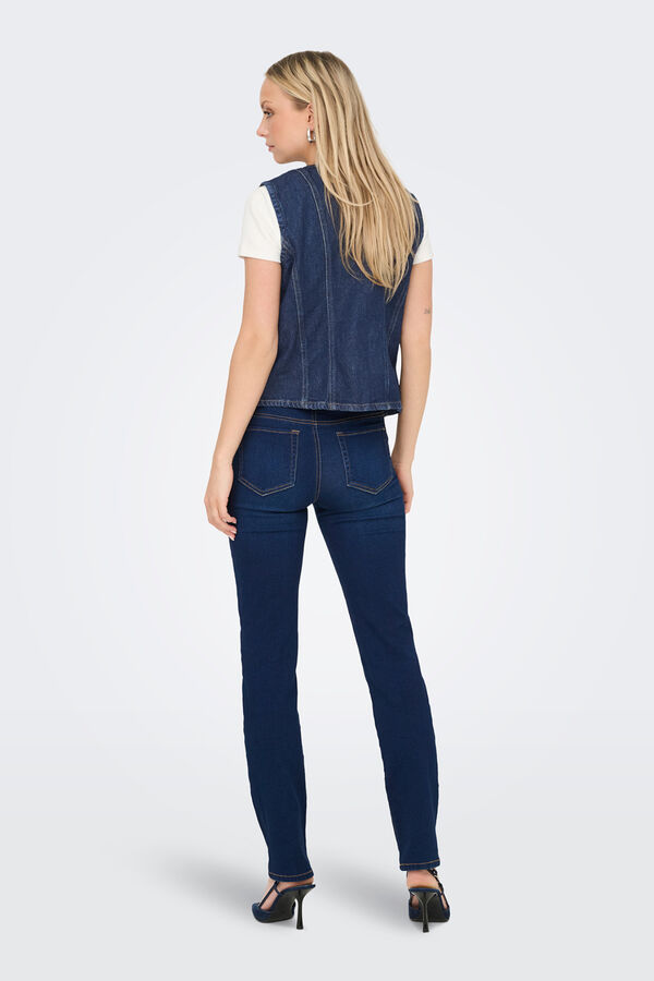 Only Chaleco vaquero azul