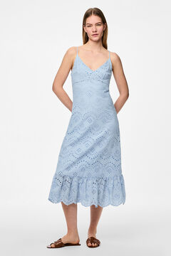 Pieces Tr&auml;gerkleid Midi-L&auml;nge